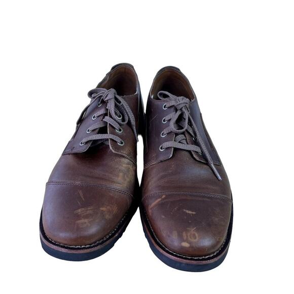 Timberland Shoes Oxford Mens 9.5 US Brown Kendrick Leather Lace Up A1NDI A3119 - Picture 1 of 11